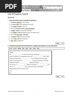 Progress Test Answer Keys B Unit 1: Grammar Use of English | PDF ...