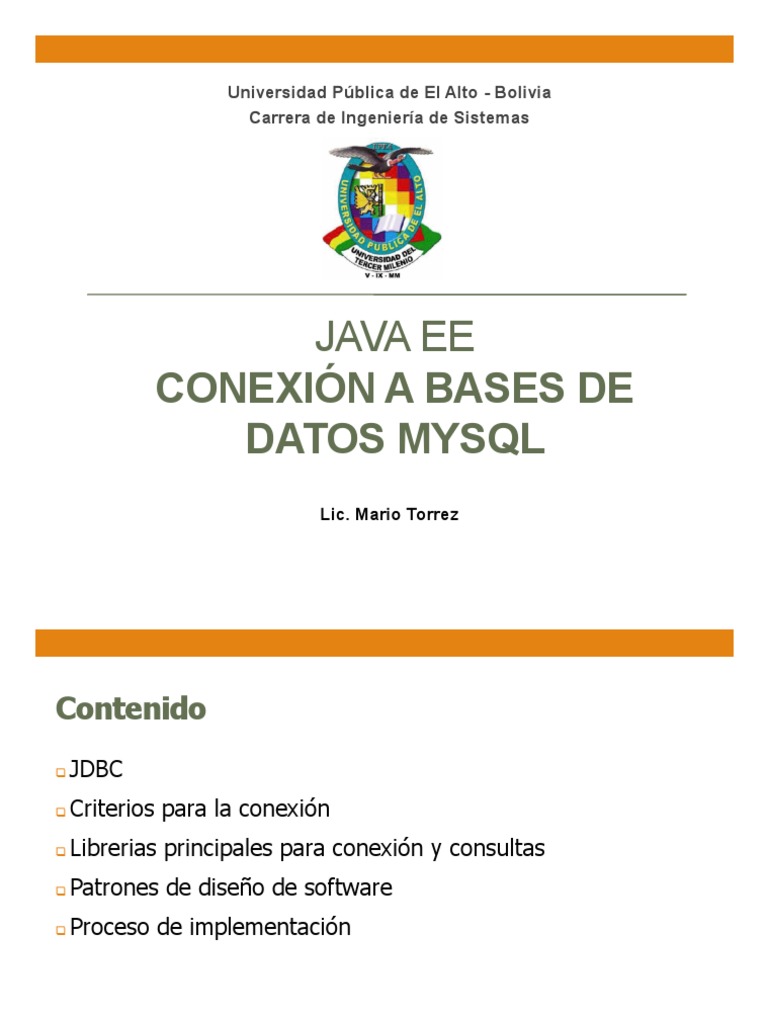 08 Conexion MySQL | PDF | Mi sql | SQL