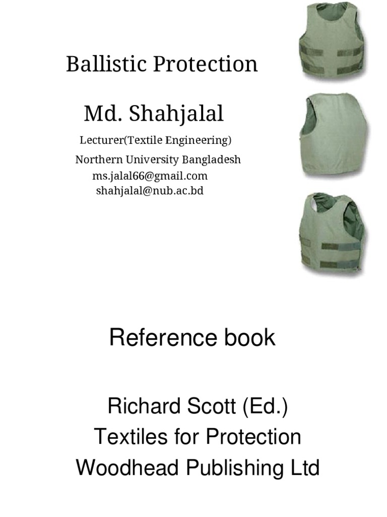 Ballistic Protection PDF Textiles Armour
