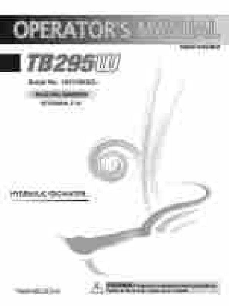 Takeuchi TB295W Safety and Operation Guide | PDF | Personal