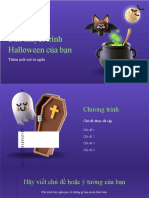 Tím Xanh lá Dạ quang 3D Đơn giản Bản thuyết trình Halloween
