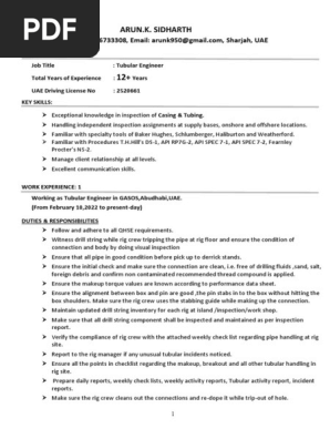 Arun CV PDF