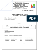 Mémoire Nourine Et Boumediane Final Calcul Turbine A Gaz