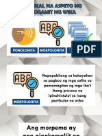 Aralin 2.1 Kakayahang Komunikatibo NG Mga Pilipino MORPOLOHIYA