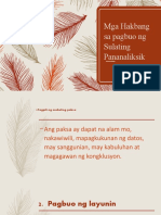 Aralin 7 Mga Hakbang Sa Pagbuo at Bahagi NG Sulating Pananaliksik