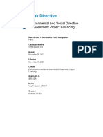 Environmental and Social Directive for Investment Project