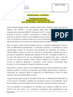 Contestação da construtora MMB SA contra ação indenizatória por danos materiais