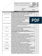 Formato de Herramientas - Raura