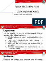 Prelim - Lesson 1 - Mathematics in Nature