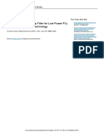 Charge Pump and Loop Filter For Low Power PLL Using 130nm CMOS Technology