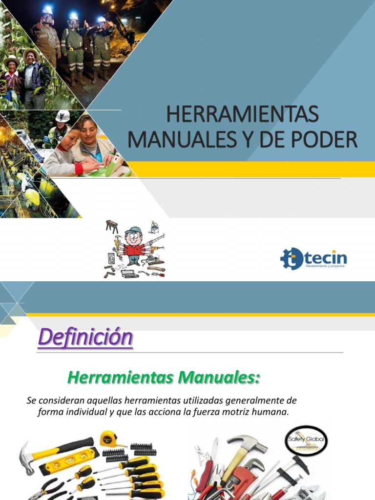 Herramientas Manuales y de Poder - Tecin | PDF | Herramientas | Perforación