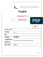 English Week 2 Assignment 2 Semester 1 2