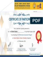 Certificate For Utkarsh Gupta For - Career Options in Sales & M...
