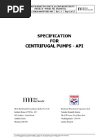 Spec For Centrifugal Pumps - API