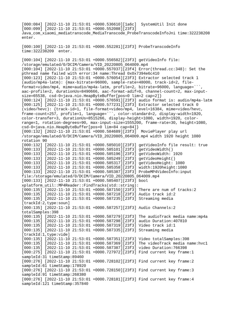 Trace | PDF | Codec | Computer Data