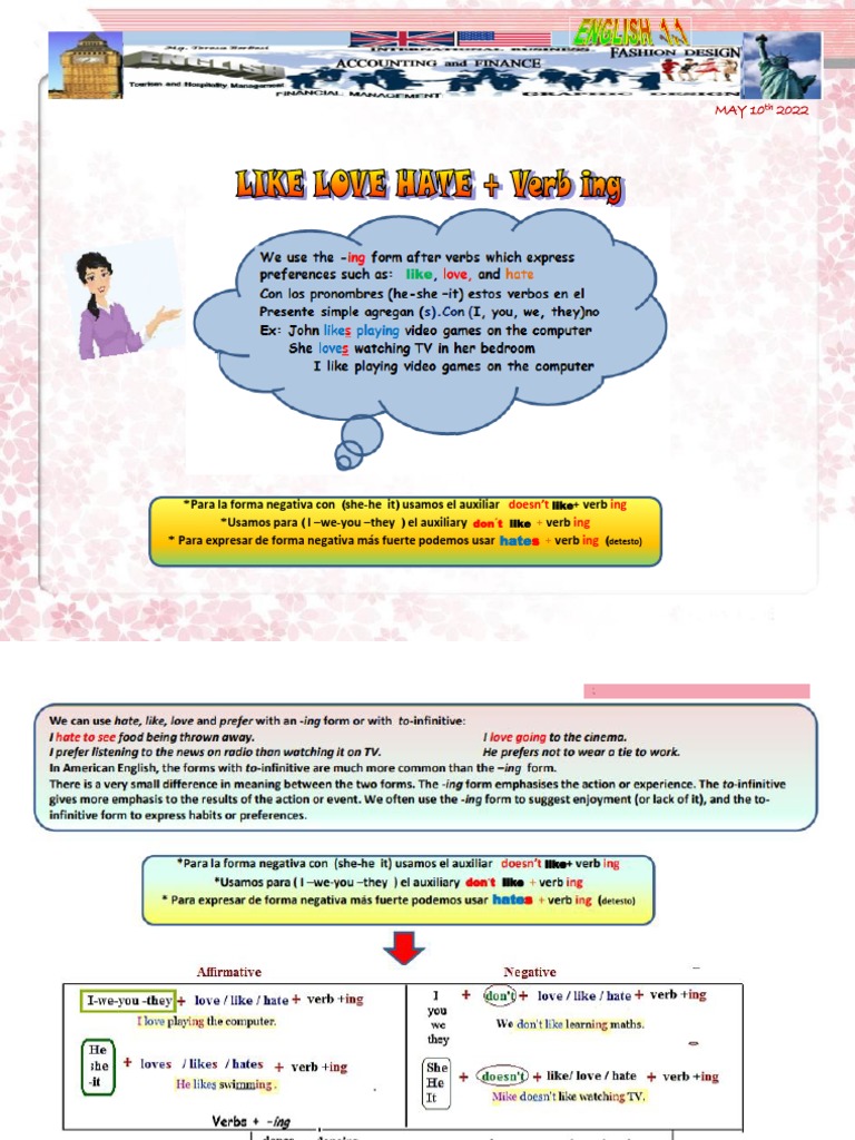 Like Love Hate+Ing Unic Students | PDF | Cognitive Science | Language ...