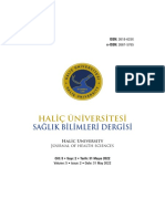 Haliç Üniversitesi: Sağlik Bilimleri Dergisi