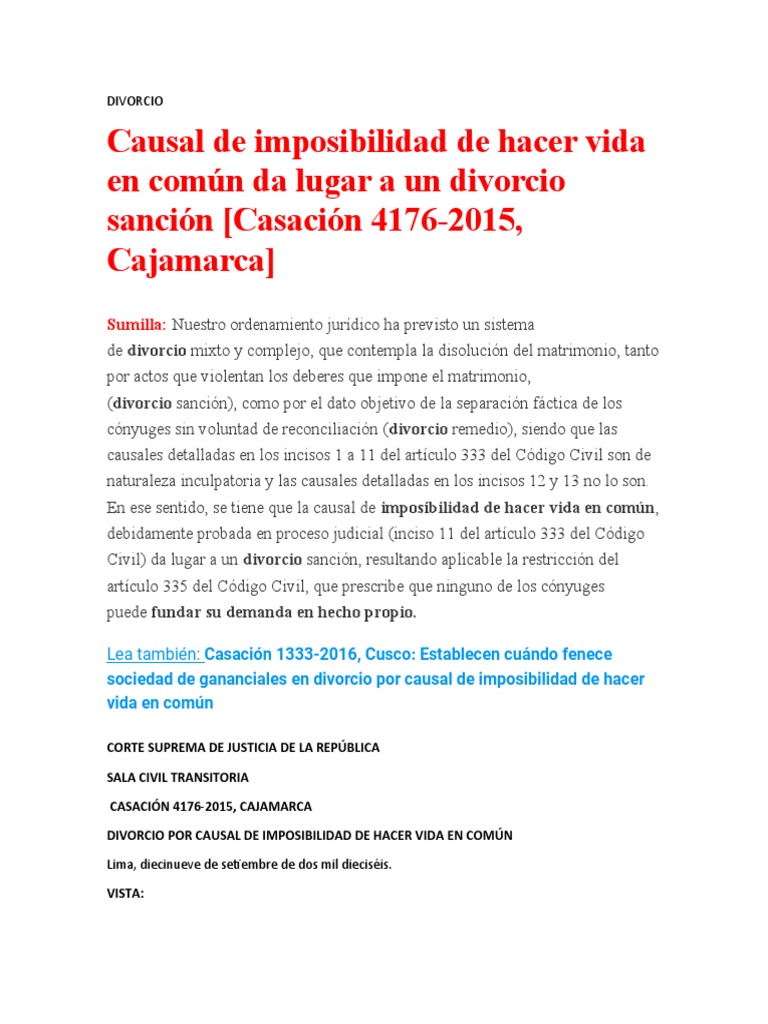 DIVORCIO | PDF | Divorcio | Sentencia (ley)