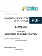 Informe técnica andén barrio Niza