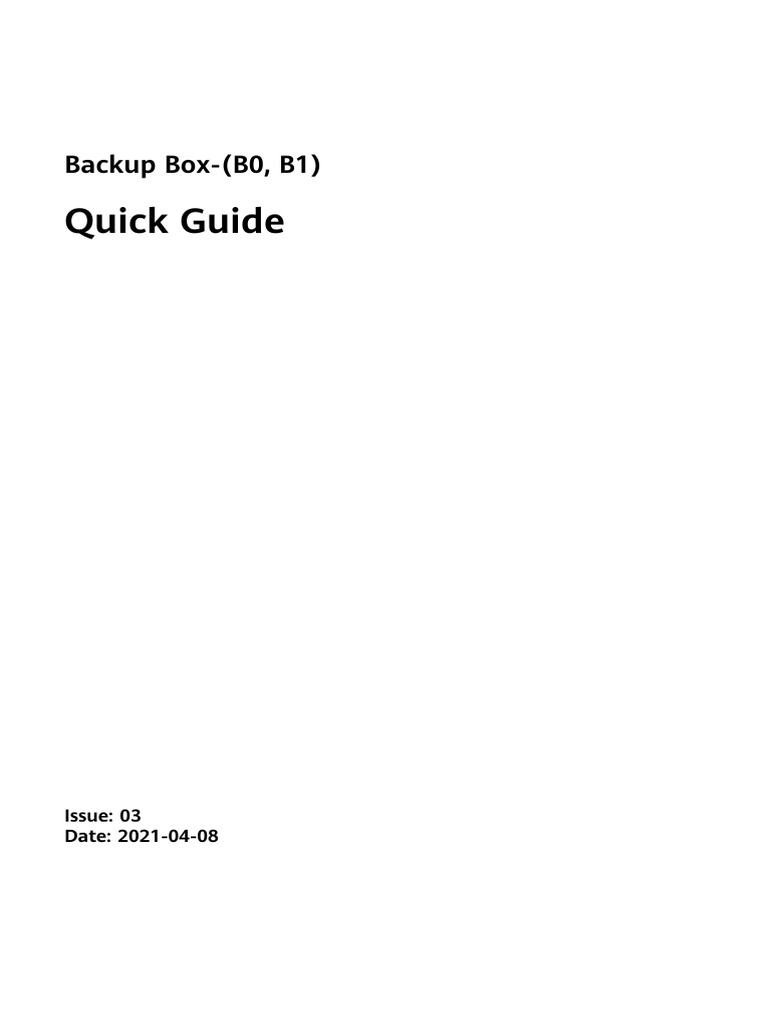Huawei Backup Box Installation Guide | PDF | Power Inverter ...
