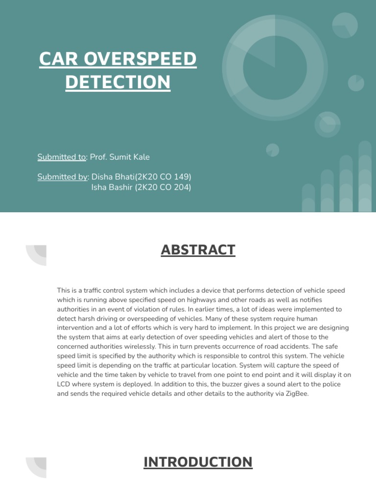 Automatic Vehicle Overspeed Detection System | PDF | Global Positioning ...