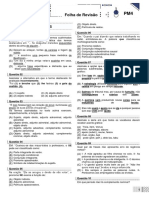 Folha de Revisão PM4 - 9º Ano Militar e 1 Série Militar (Português)