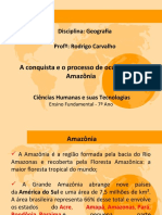 A Conquista e o Processo de Ocupação Da Amazônia