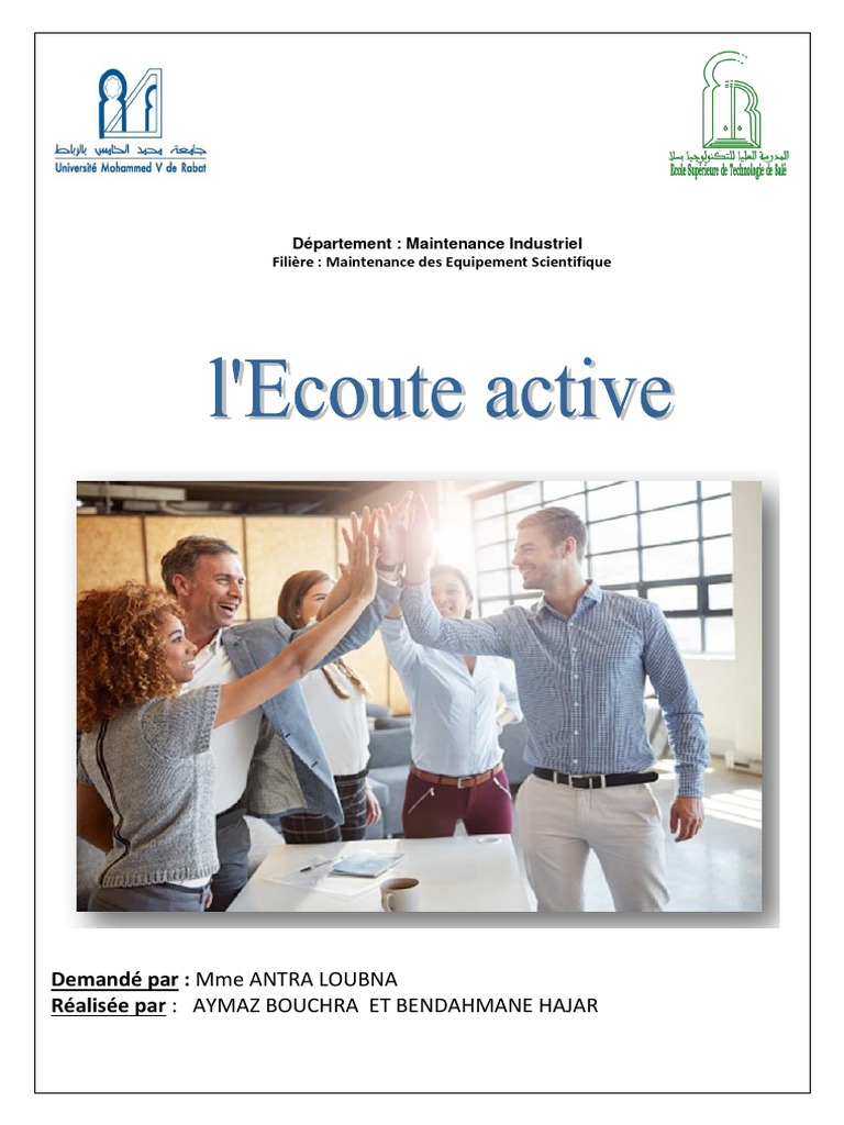 Techniques de l'écoute active selon Rogers | PDF | la communication ...