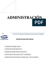 Orientación de Administracion