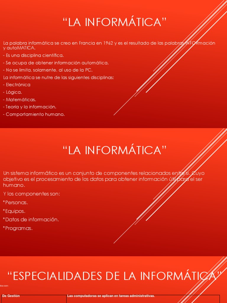 La Informatica | PDF | Hardware de la computadora | Internet