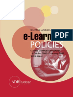 Adbi Distance Learning Course e Learning Policies