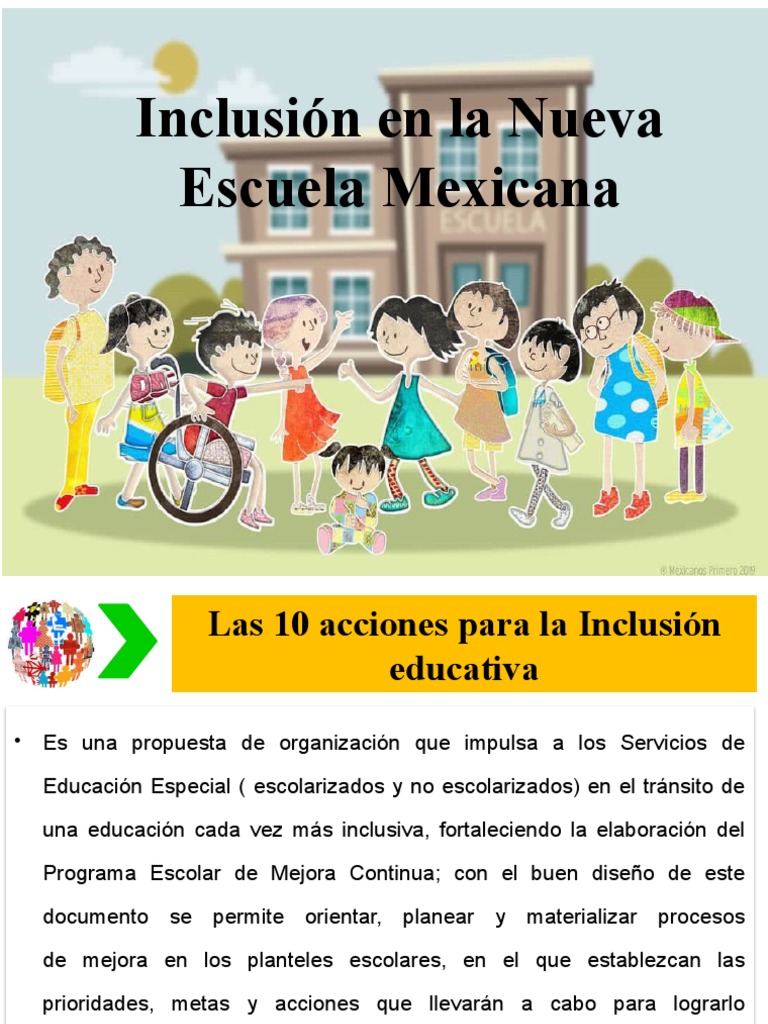 10 Acciones para la Inclusión Educativa | PDF | Inclusión (Educación ...