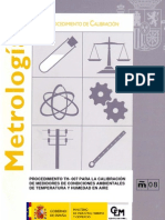 Euramet - Procedimiento Calibracion Medidores de Temp. y HR