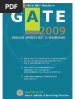 Download Information Brochure GATE 2009 by SHUBHAM MENDEVELL SN6137433 doc pdf