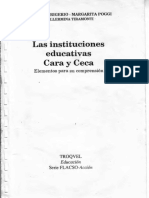 Frigerio, Graciela, Poggi, Margarita y Tiramonti, Guillermina - Las Instituciones Educativas - Cara y Ceca