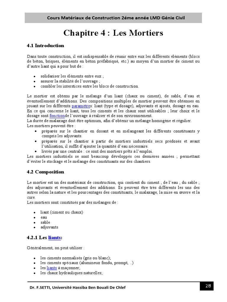 La préparation et l'utilisation du mortier en 5 questions