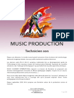 PLAN FORMATION Music Production