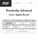 Algebra Review Packet-1