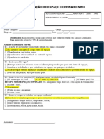 Avaliação Prestadores Escopo NR 33 - GABARITO