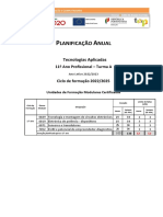 Técnico Eletrônica Automação Computadores Planificação Anual