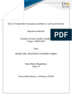 Tarea 4 Comprender El Programa Académico y La Ética Profesional.