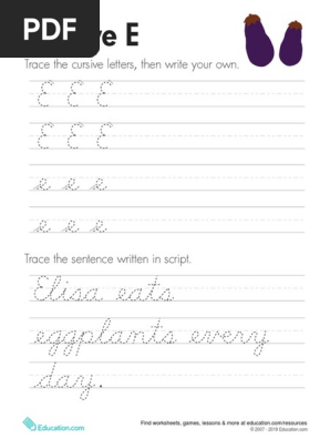 Cursive e Third