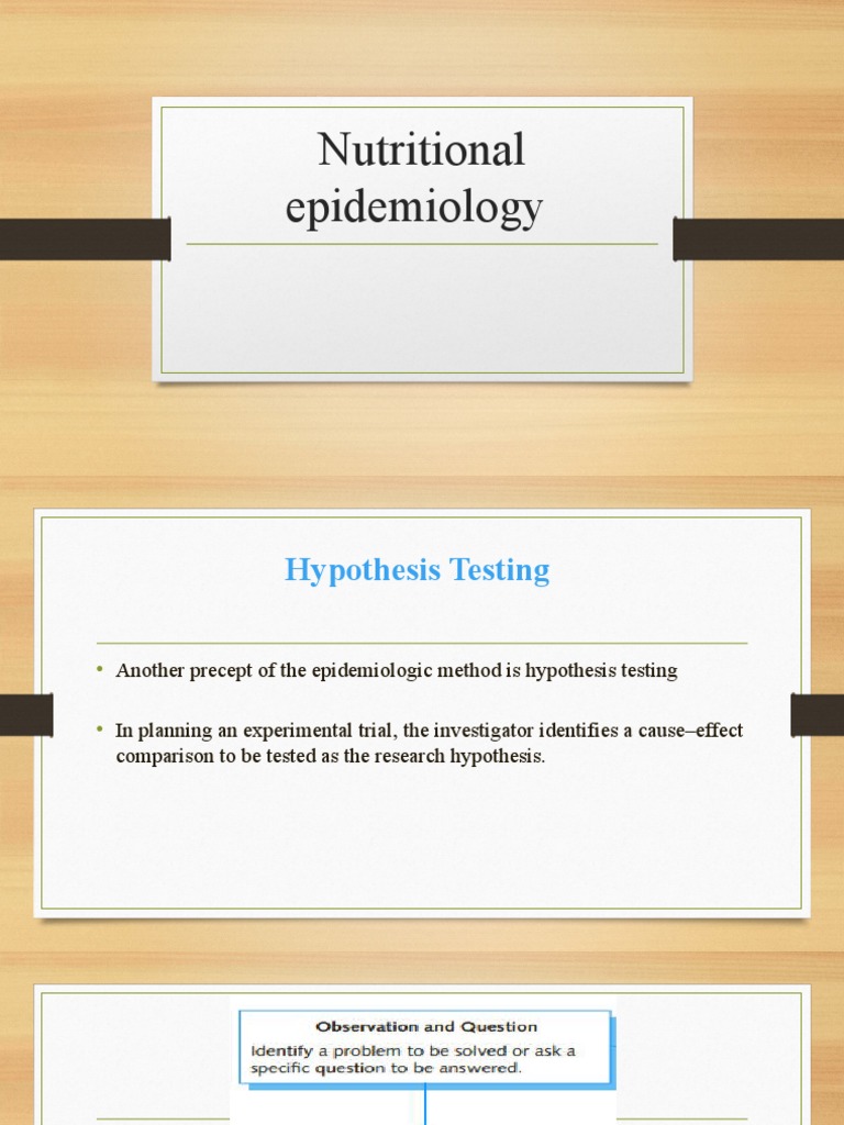 Nutritional Epidemiology PDF Epidemiology Experiment