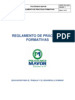 Reglamento de Prácticas Formativas del Politécnico Mayor