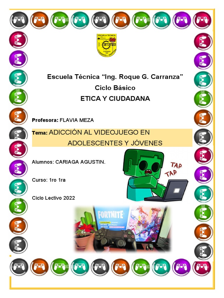 Video Juego PDF Videojuegos Adolescencia