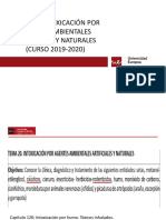 Tema 20. Intoxicación Por Agentes Ambientales Artificiales y Naturales (Curso 2019-2020)
