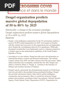 Deagle Depopulation