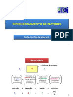 Dimensionamento de Reatores