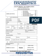 Ficha de Inscripción 2022-I