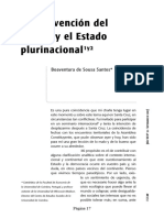 Sousa Santos - La Reinvencion Del Estado y El Estado Plurinacional